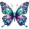 Papillon, Diamant, Diamants, Cristaux, Cristal