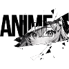Anime black - white