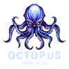 Cartoon Octopus - free hugs