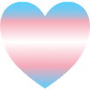 Subtle Transgender Pride heart