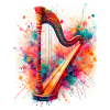Harpe aquarelle