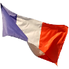 Bleu, blanc, drapeau rouge