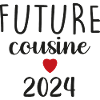 Retro T-shirt Gift Future Cousin