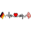 Cardio heart Flag Germany, Bremen