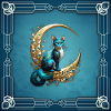 Adorable fantasy cat