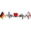 Cardio heart Flag Germany, Berlin