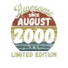 Awesome since August 2000 - Birthday