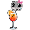 Hamster,Cocktail,illustration,sad hamster