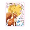 Eichhörnchen Japan Cherry Blossom Moon