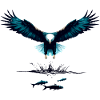 Eagles on the hunt