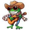 Groovy Cowboy Frog