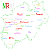 Lustige NRW Karte