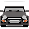 Minimalist car frontal