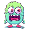 Cute and funny monster
