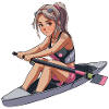 Rower Girl Graphic