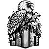 Eagle Outline Illustration