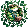 Knitting Frog