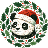 Panda de Noël
