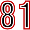 81 Number Years Jersey