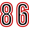 86 Number Years Jersey