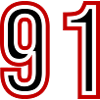 91 Number Years Jersey