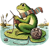 Knitting Frog