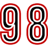 98 Number Years Jersey