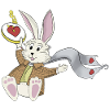 Late Again Clock Rabbit