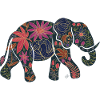 Floral elephant