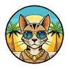 Arabskie egipskie okulary przeciwsłoneczne z kreskówek Mau Cat Breed