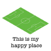 Football Square Green Funny Saying