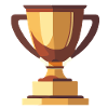 Gewinner Trophäe Gold