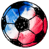 Football France - blue white red