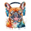 Casque Bouledogue Français Frenchie Dog