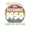 Awesome since December 1950 - Birthday