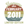 Awesome since February 2011 - Birthday
