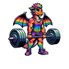Rainbow Dragon Deadlifting