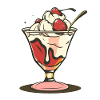 Ice cream sundae Drawing