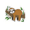 Funny sloth, no desire
