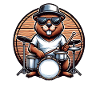 Beaver Drummer Baguettes de rongeur