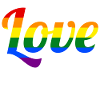 Liebe siegt im Regenbogenstil