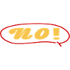 No with speech bubble