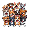 Happy Dogs Collage