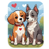 Lovely Dog Couple