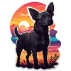 Dog at Sunset