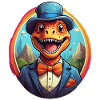 Lustiger Dino Comic