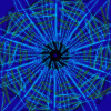 Blue abstract design