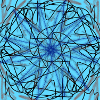 abstract blue star