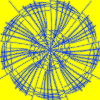 blue and yellow geometric design