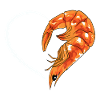 Crevette Coeur Étreinte